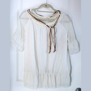 Romantic vintage style prairie shirt